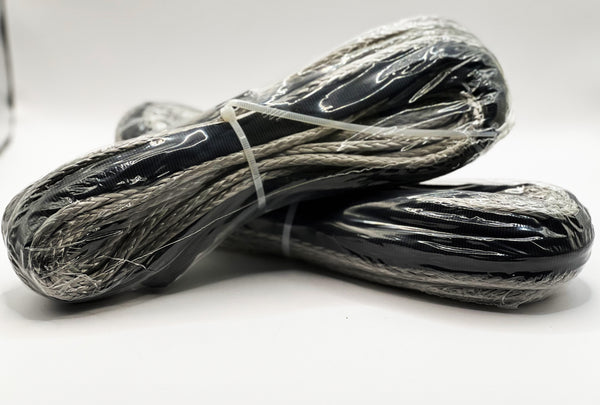 4mm 50ft Silver Synthetic Winch Cord 5500bs Capacity