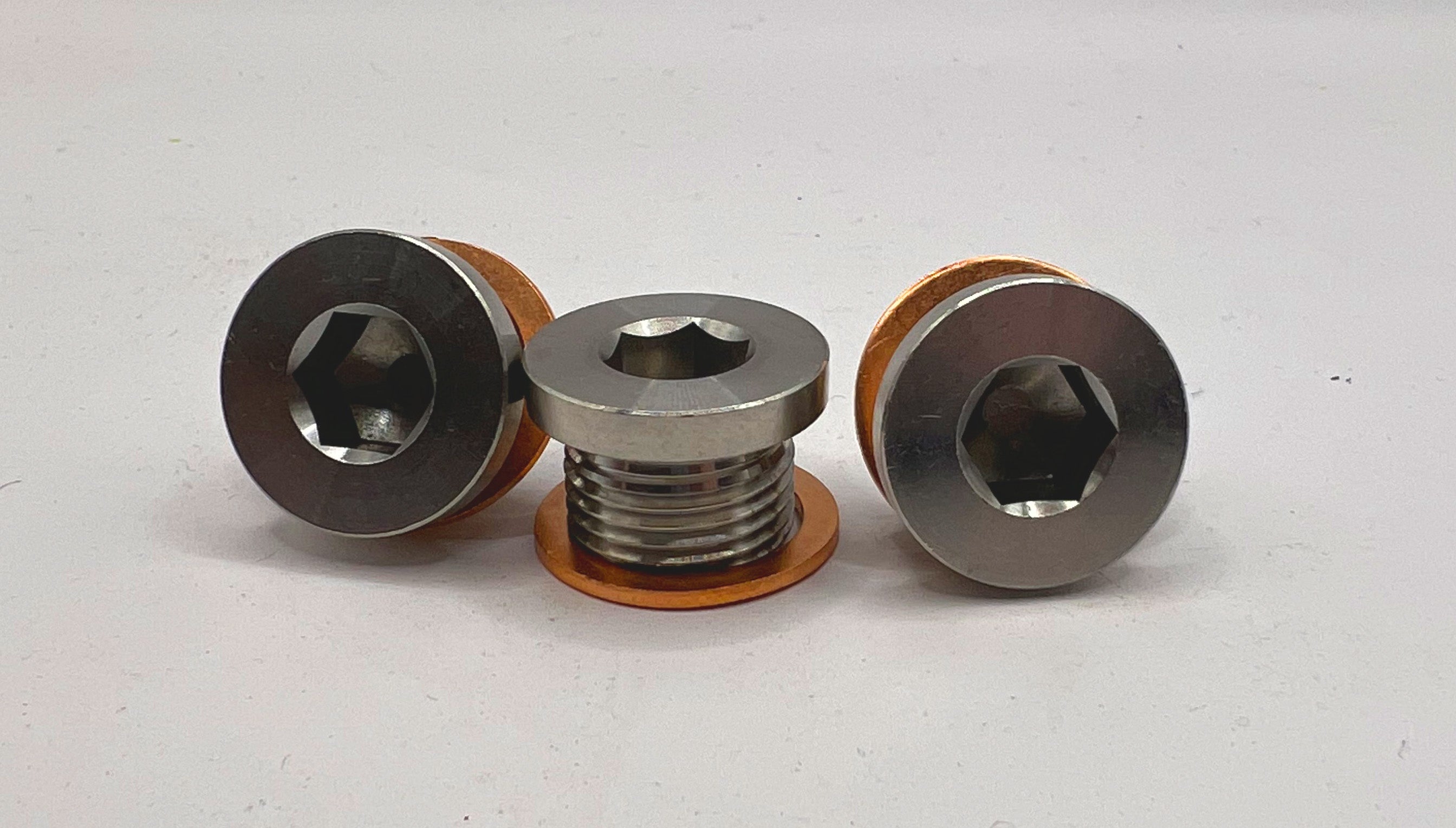 Can Am 18mm Oil Plug Stainless with Copper Washer